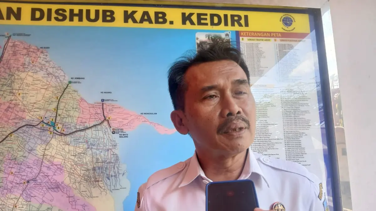 Soehardi, Kepala Bidang Lalu Lintas Dishub Kab. Kediri (Sumber Foto : Imam Fathoni/JPRK)