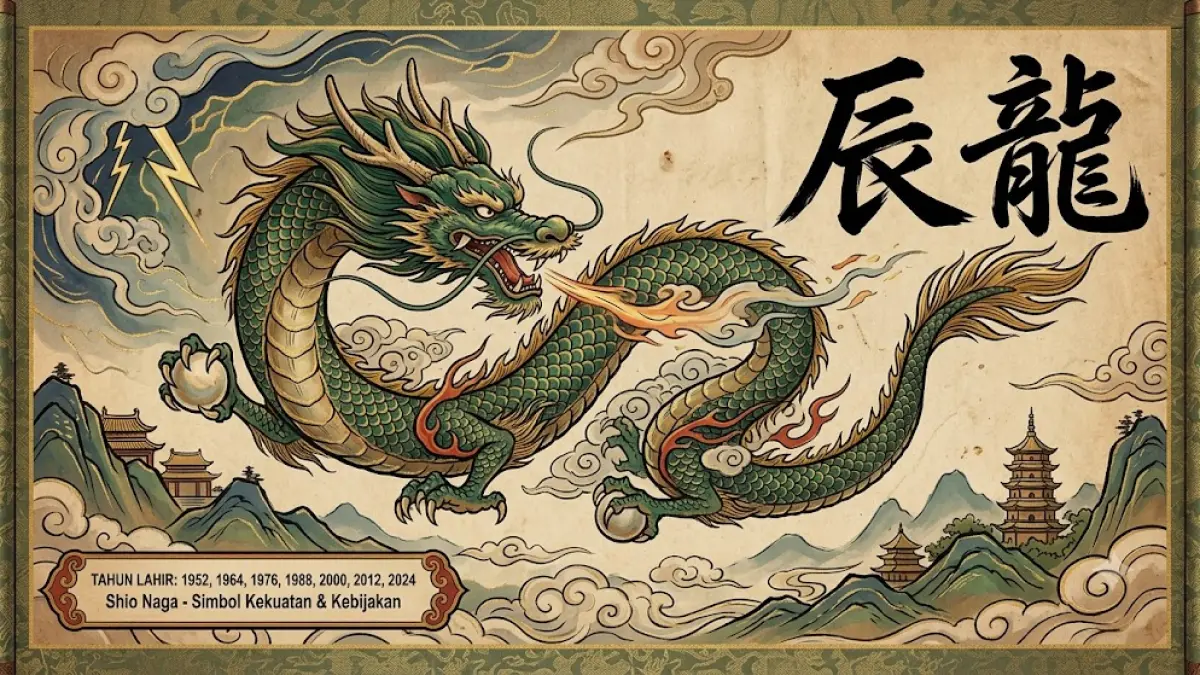 Ilustrasi Shio Naga.