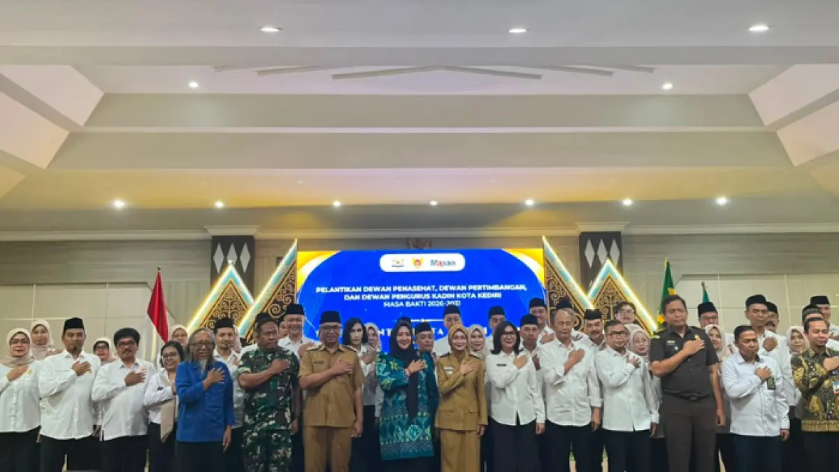 Pengurus Kadin Kota Kediri Periode 2026-2031 Resmi Dilantik (Foto: Syaikhu Alya/JPRK)