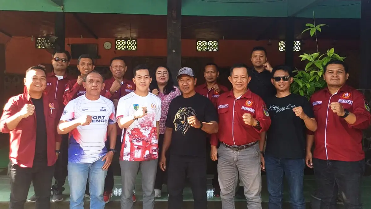 Pertemuan KONI Kabupaten dan Kota Kediri dalam rangka pembahasan venue ajang pekan olahraga provinsi (porprov).
