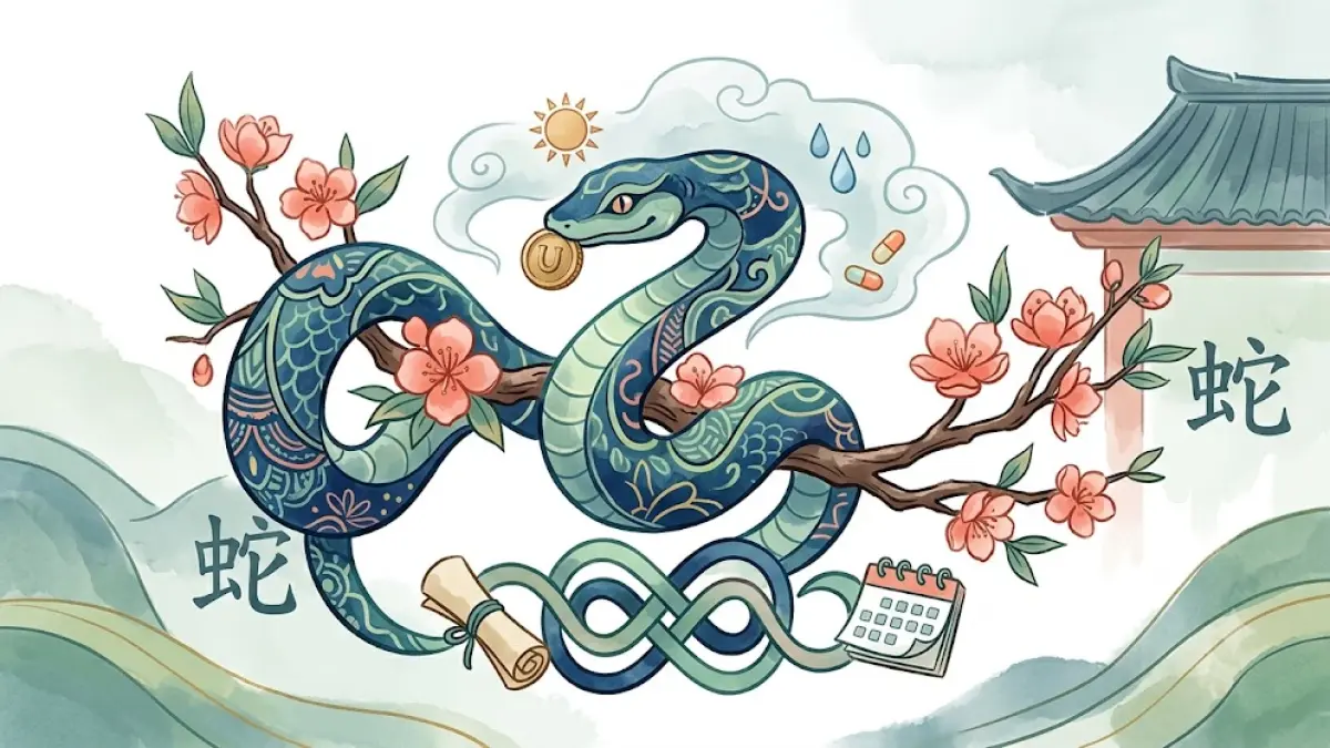 Ilustrasi Shio Ular.