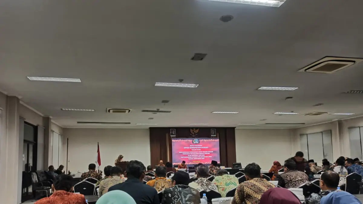 Suasana paripurna DPRD Kabupaten Kediri