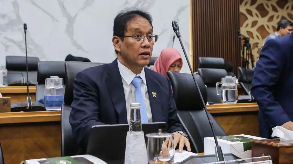 Menteri Keuangan Purbaya Yudhi Sadewa mengikuti rapat kerja dengan Banggar DPR di Kompleks Parlemen, Senayan, Jakarta, Selasa (14/7/2026). ANTARA FOTO/Asprilla Dwi Adha/YU.