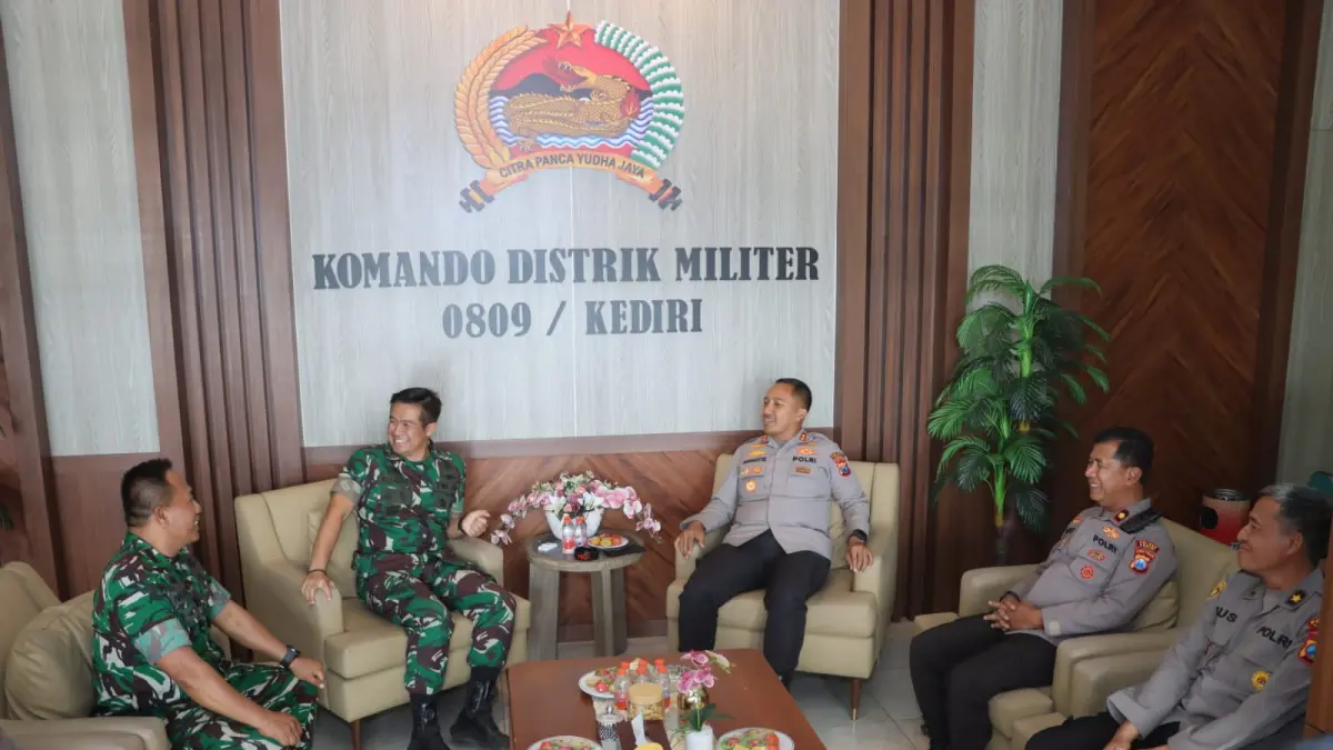 sinergi Polres Kediri bersama Kodim 0809/Kediri (Foto Polres Kediri)