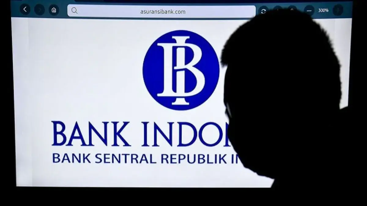Ilustrasi - Layar memampilkan logo Bank Indonesia (BI) di Jakarta, Kamis (17/6/2021). ANTARA FOTO/Hafidz Mubarak A/hp/pri.