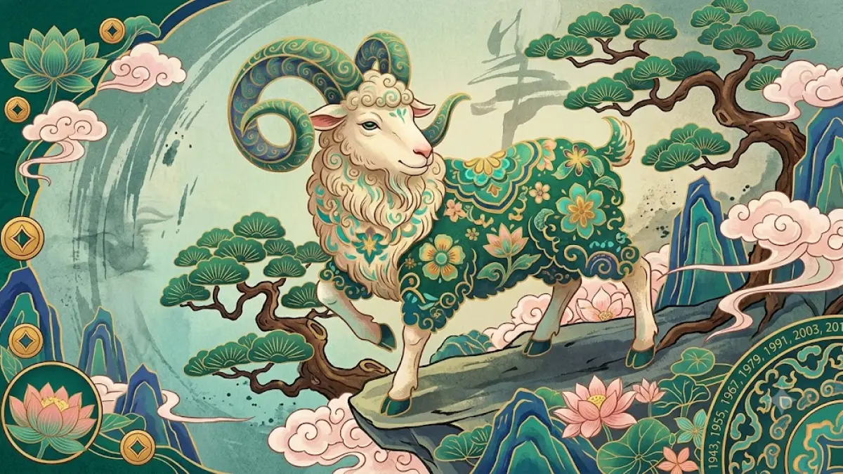 Ilustrasi Shio Kambing. 