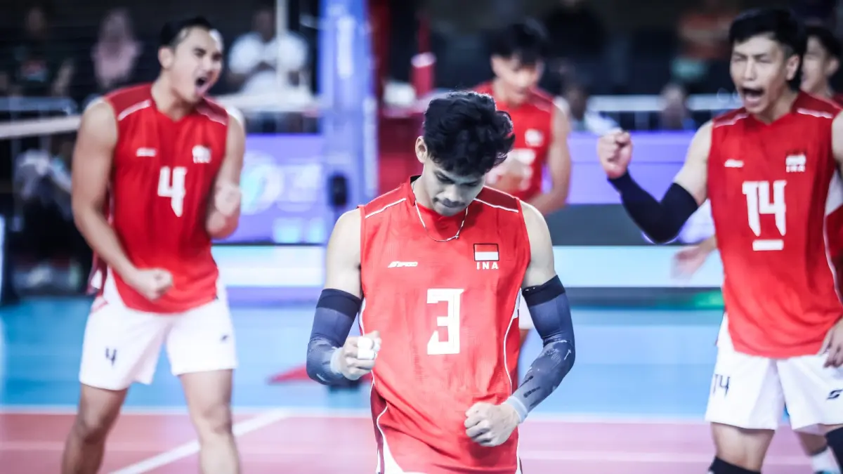 Tim nasional voli putra Indonesia. (FOTO: PBVSI)