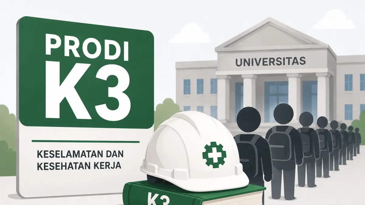 Ilustrasi Program Studi Keselamatan dan Kesehatan Kerja (K3) yang menjadi salah satu pilihan favorit calon mahasiswa
