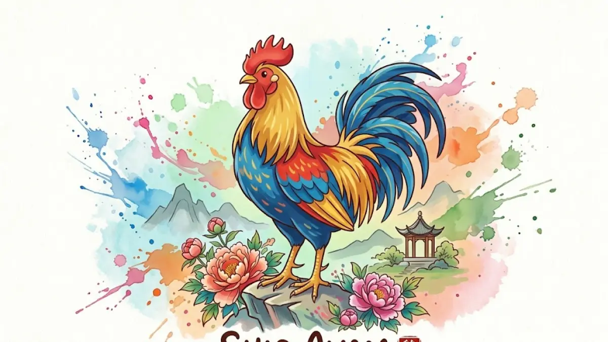 Ilustrasi shio ayam.