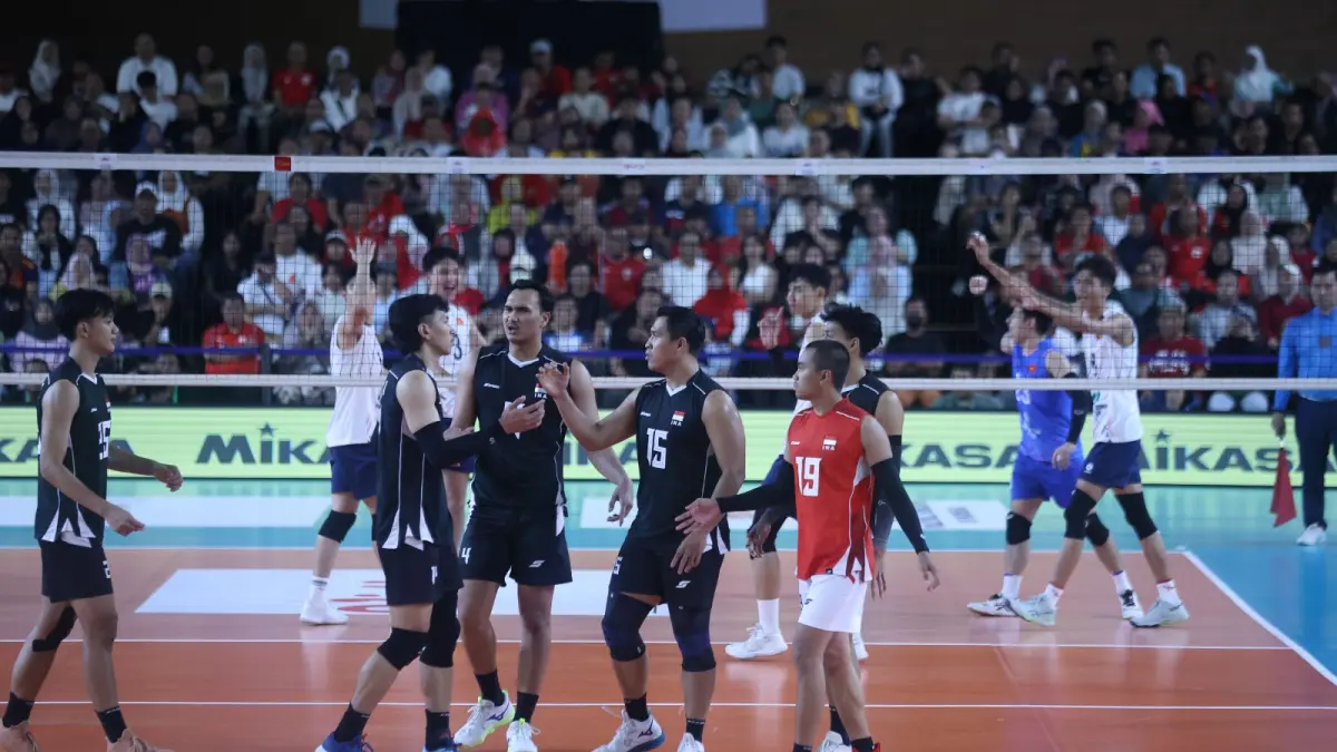 Tim nasional voli putra Indonesia. (FOTO: PBVSI)