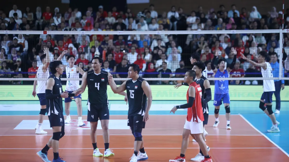 Tim nasional voli putra Indonesia. (FOTO: PBVSI)