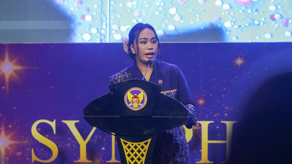 Utusan Khusus Presiden RI Bidang Pariwisata Zita Anjani Puji Dhoho Night Carnival 2026. (WAHYU ADJI F/JPRK)