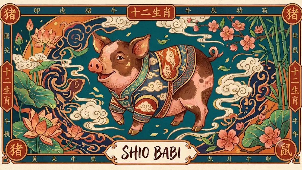 Ilustrasi shio babi.