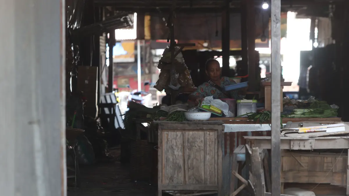 Pasar Campurejo Kota Kediri. Pemkot hendak melakukan revitalisasi ke arah pasar modern. (Wahyu Adji/JPRK)