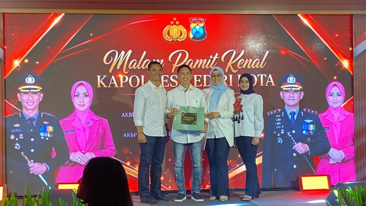 Tepat 1 Tahun Menjabat Kapolres Kediri Kota, AKBP Anggi Saputra Ibrahim Resmi Berpindah. (HILDA NURMALA RISANI)