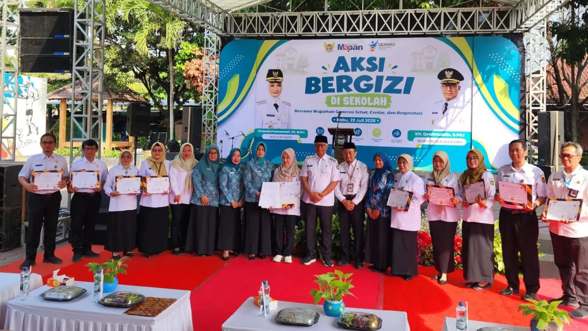 Dinas Kesehatan Kota Kediri mulai menggerakkan Program Aksi Bergizi di Sekolah dengan melibatkan sembilan SMP negeri