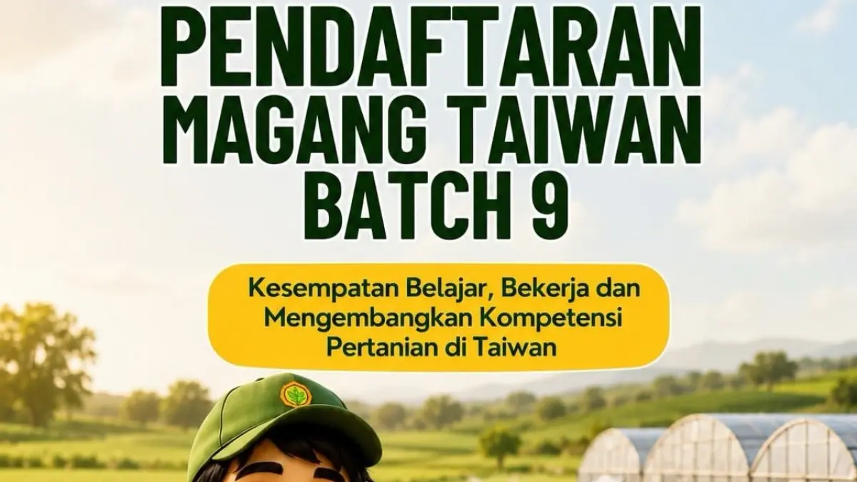 pembukaan pendaftaran Program Magang Taiwan Batch 9.(Instagram/bbppbinuang)