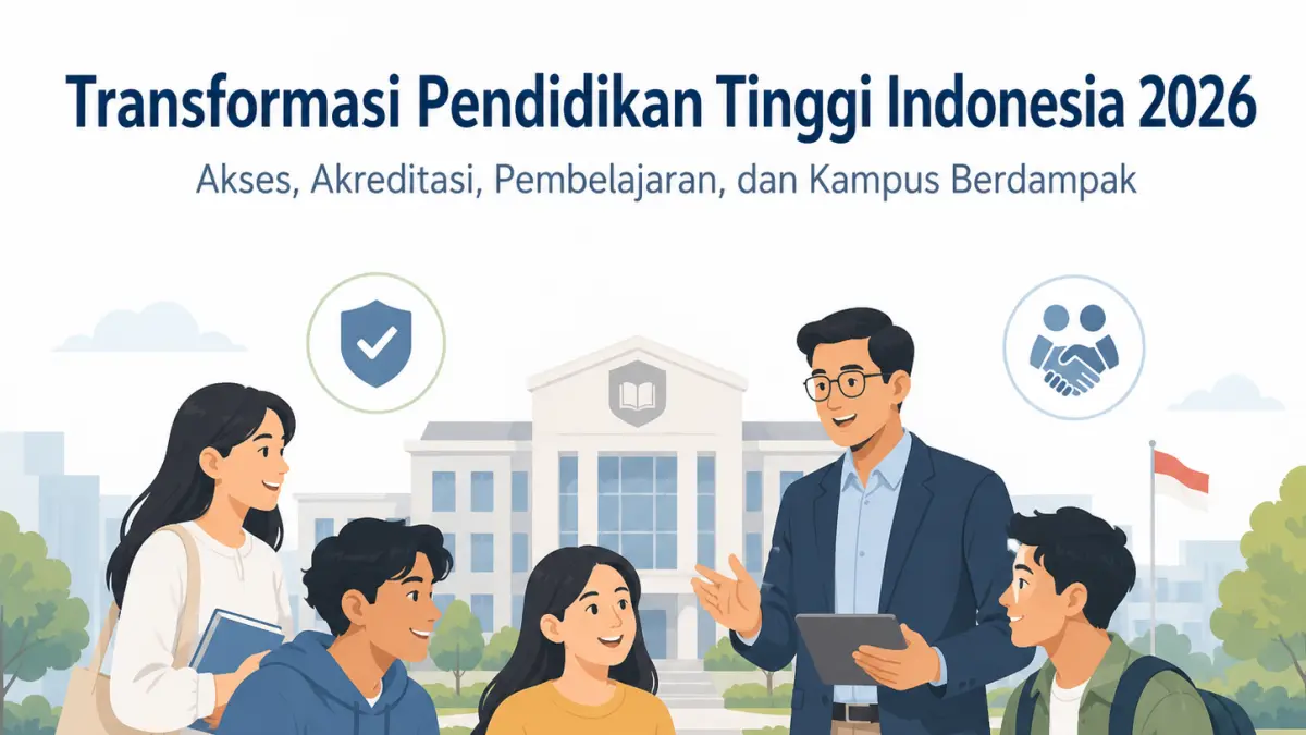 Transformasi Pendidikan Tinggi Indonesia 2026 (Ilustrasi AI)