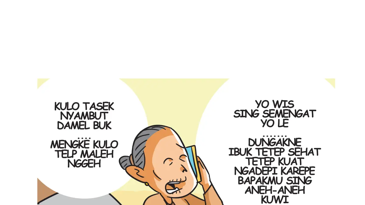 Ilustrasi anak sukses ibune ngenes. (Afrizal Syaiful M/JPRK)