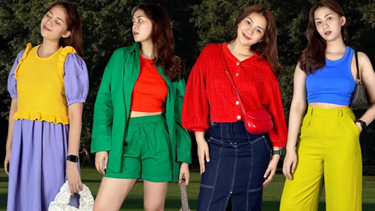 Ilustrasi outfit bold yang bisa kamu contoh. (Sumber : Google Outfit Warna Bold)