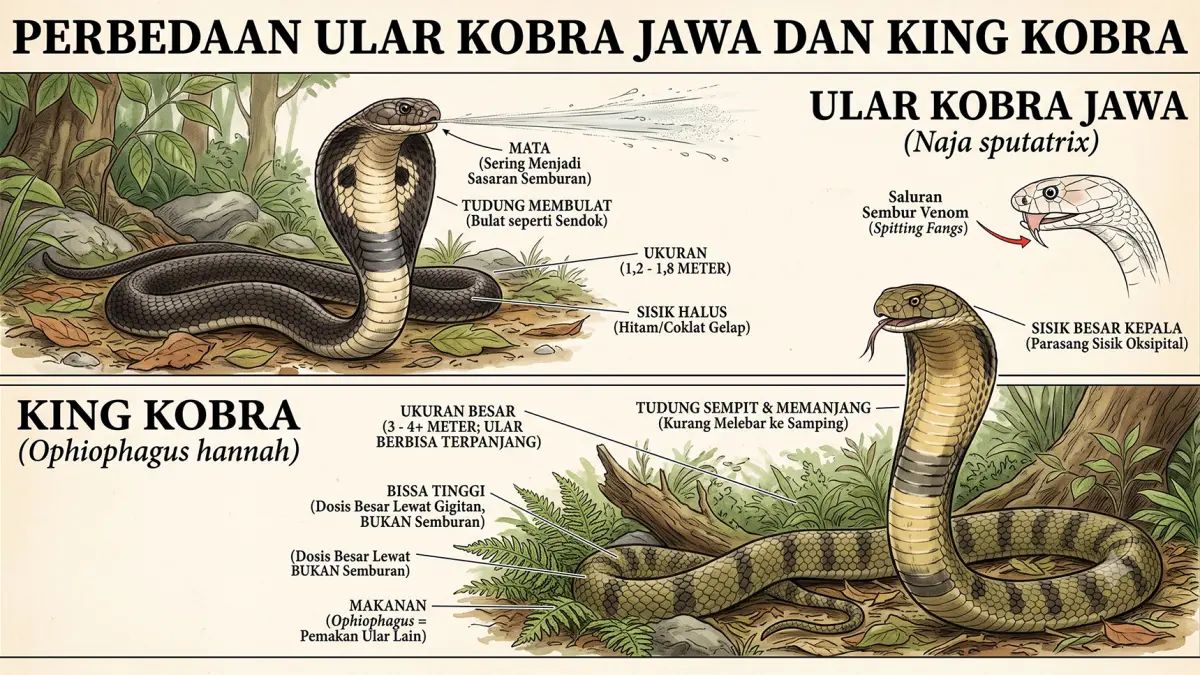 Kobra Jawa dan King Kobra