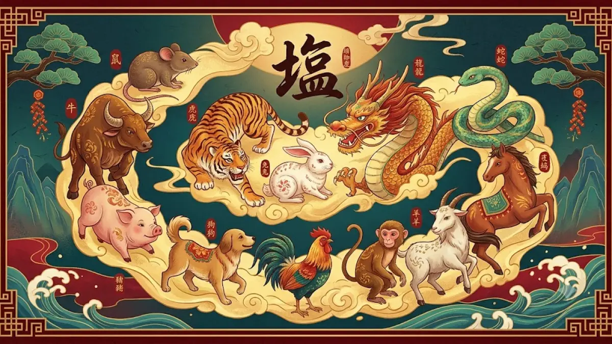 ilustrasi 12 shio.