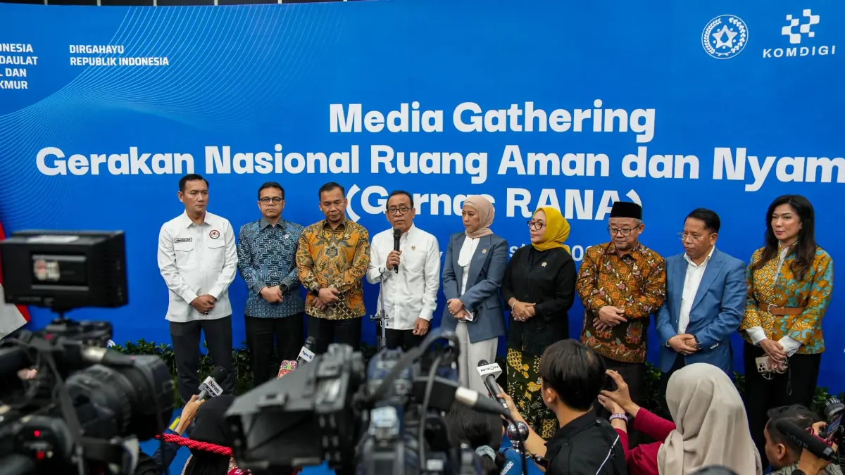 Gathering GERNAS RANA di Kantor Kementerian Komunikasi dan Digital (Komdigi) Jakarta, Selasa (4/8/2026)