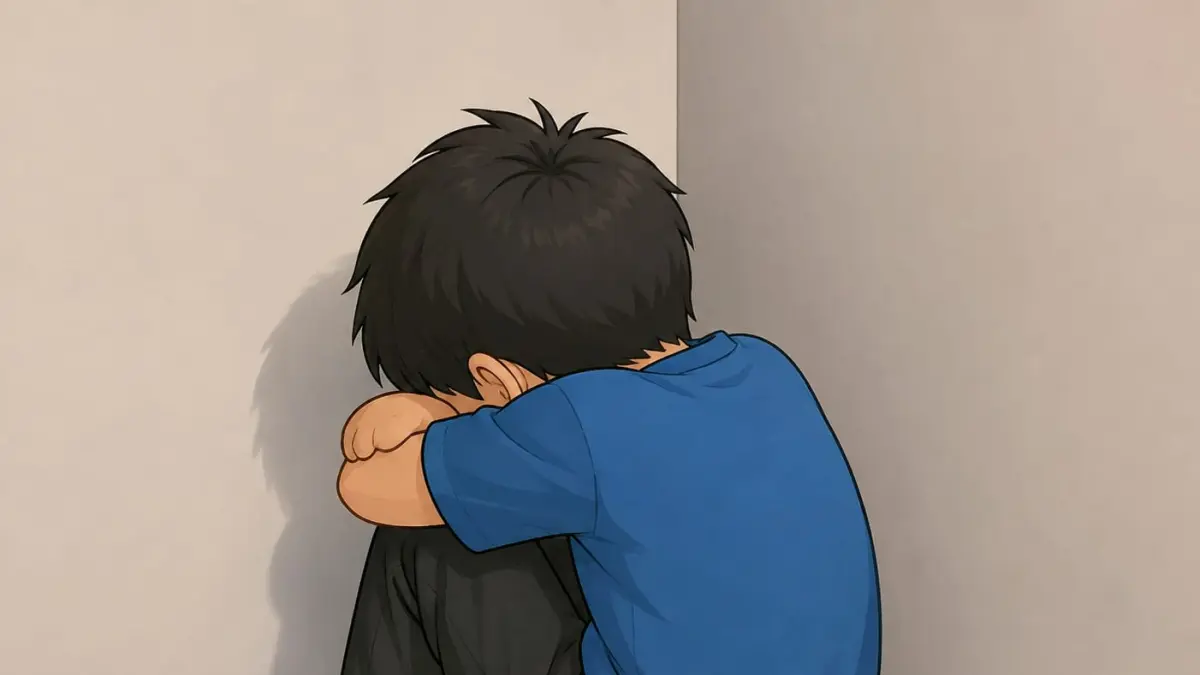 Ilustrasi anak-anak korban kekerasan.