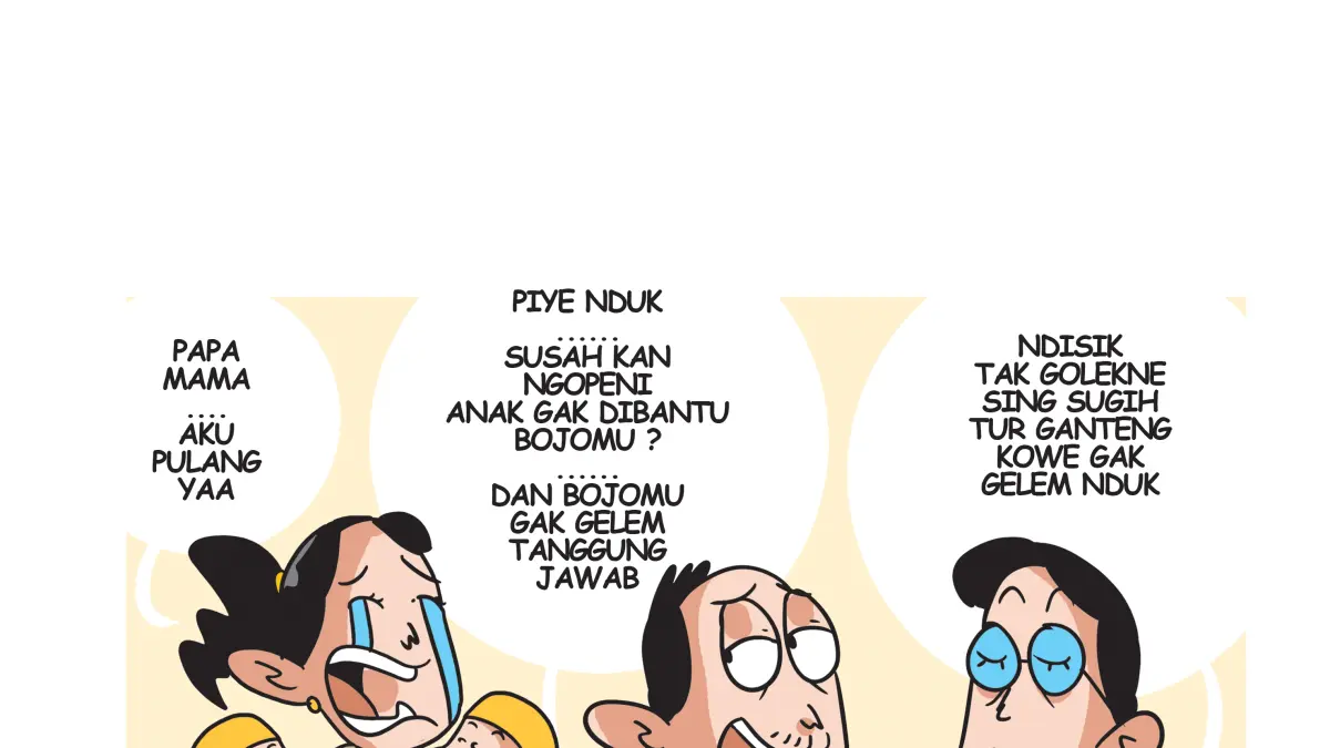 Ilustrasi anake kembar perkawinan bubar. (Afrizal Syaiful M/JPRK)
