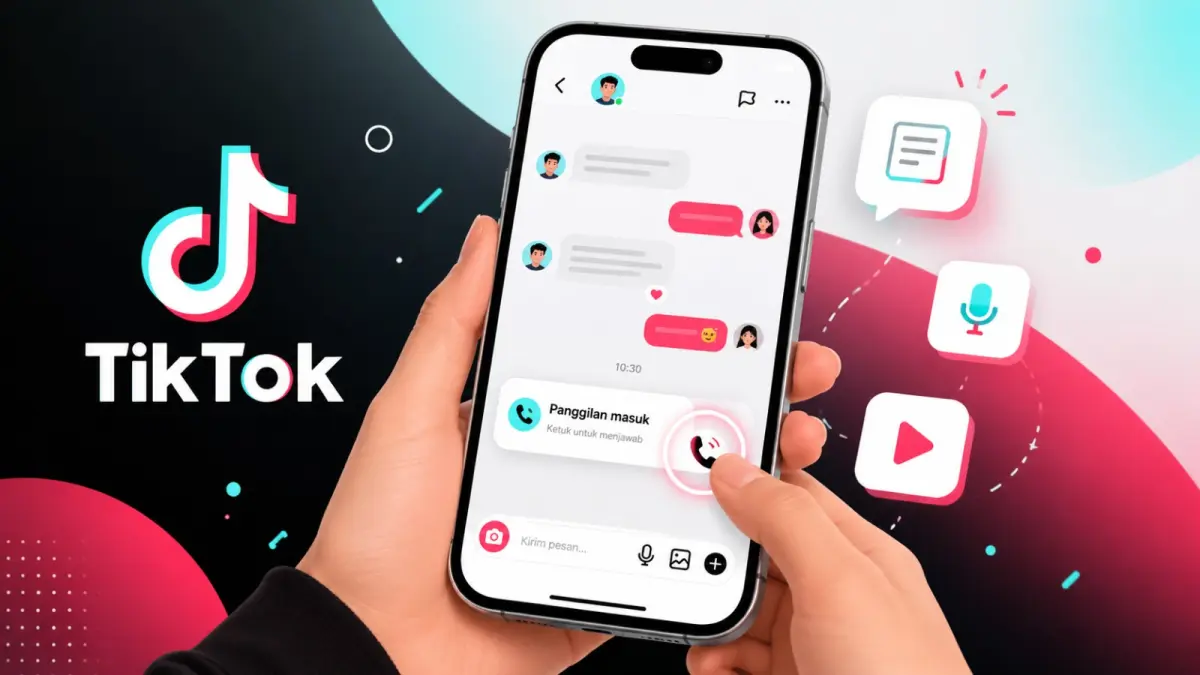 Ilustrasi Fitur baru Pangilan Suara TikTok.