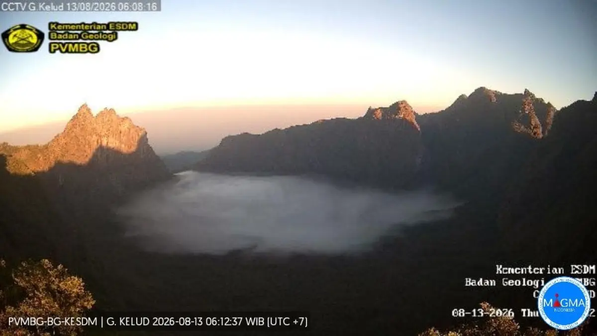 Pantauan Kelud oleh PVMBG