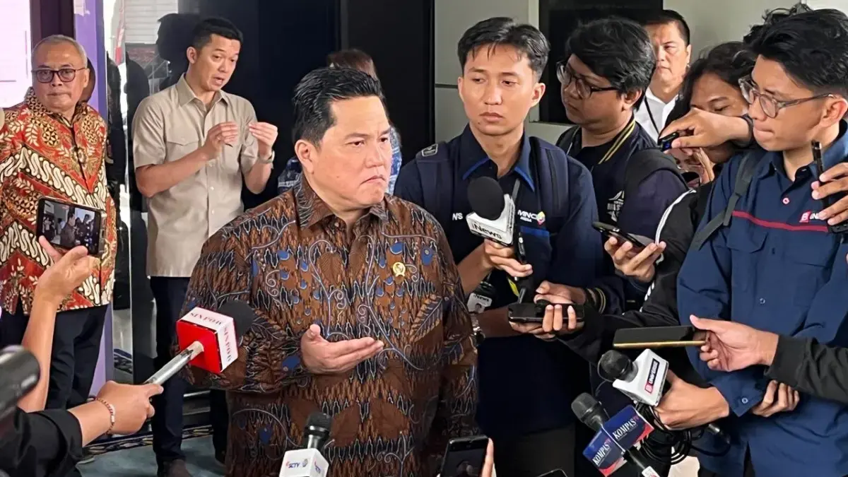 Anggaran Pelatnas Asian Games 2026 naik menjadi Rp222 miliar. Erick Thohir menargetkan Indonesia meraih empat medali emas. (Andika Rachmansyah/JawaPos.com)