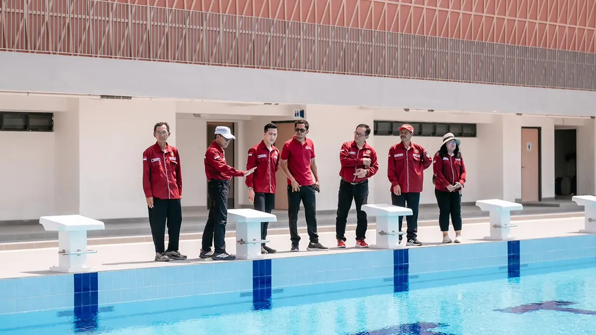 KONI Kabupaten Kediri mengecek calon venue untuk porprov 2029. (FOTO: KONI Kabupaten Kediri)