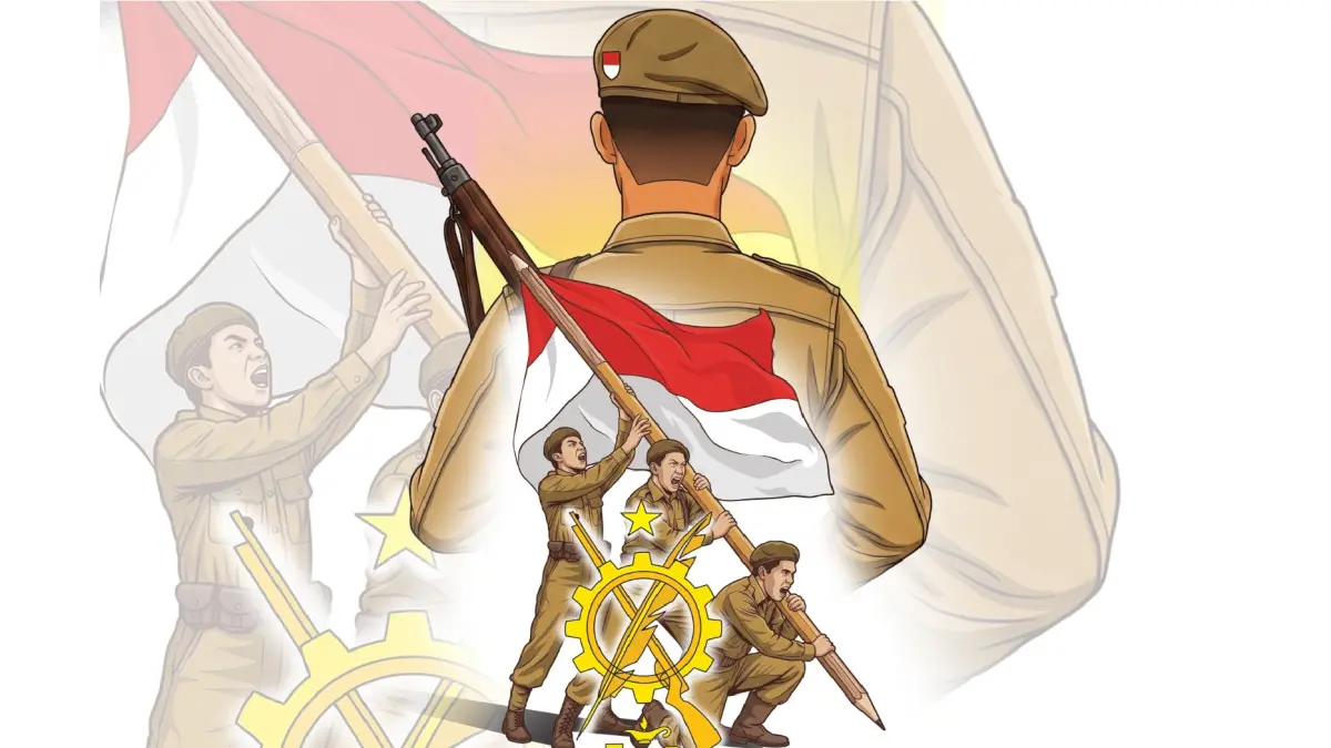 Ilustrasi TGP yang turut berjuang saat masa perjuangan penjajahan. (Ilustrasi Afrizal)