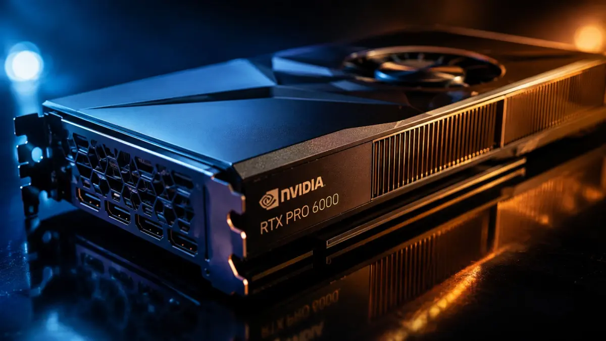 Ilustrasi kartu grafis NVIDIA RTX PRO 6000