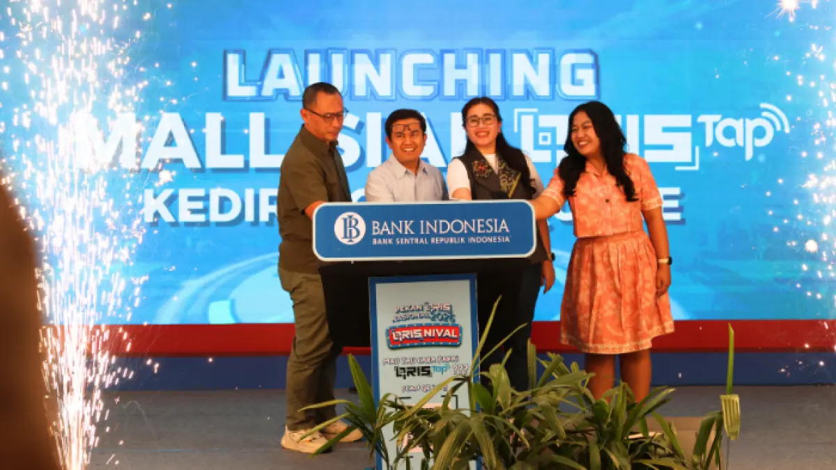 Kantor Perwakilan Bank Indonesia Kediri di Pekan QRIS Nasional-QRISNIVAL 2026 (Foto: Wahyu Adji/JPRK)