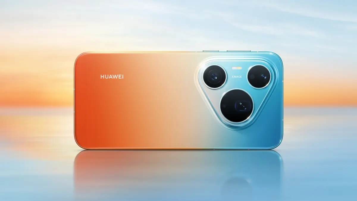 smartphone Huawei Pura 90s Pro dengan desain kamera belakang dan pilihan warna gradasi yang mencolok. (web/huawei)