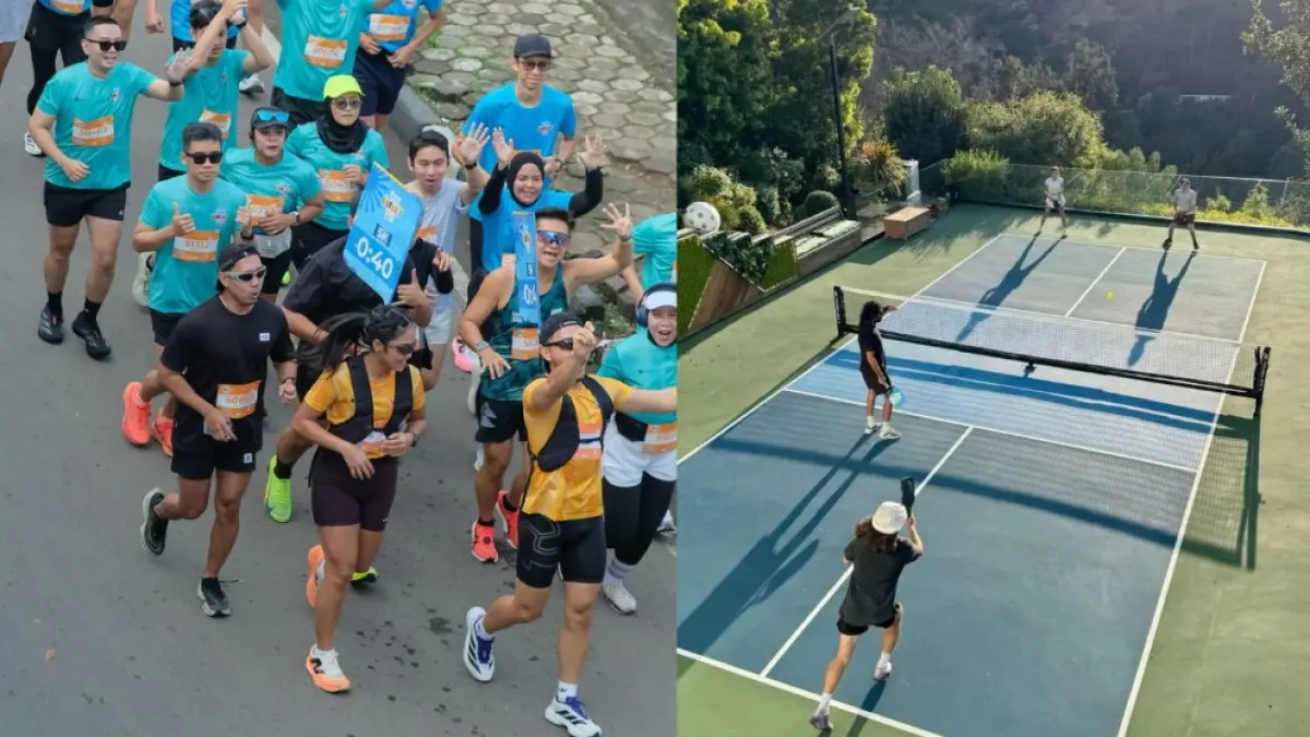 Lari dan padel menjadi pilihan baru anak muda untuk tetap aktif dan bersosialisasi. (pinterest)