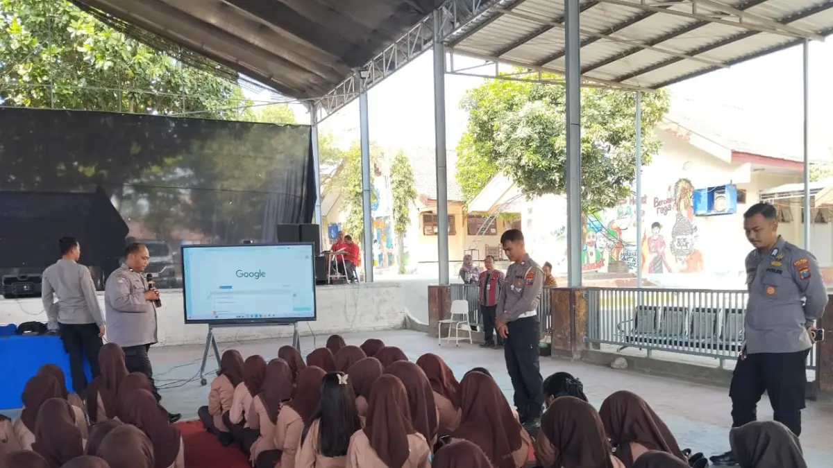 Polres Kediri saat lakukan sosialisasi
