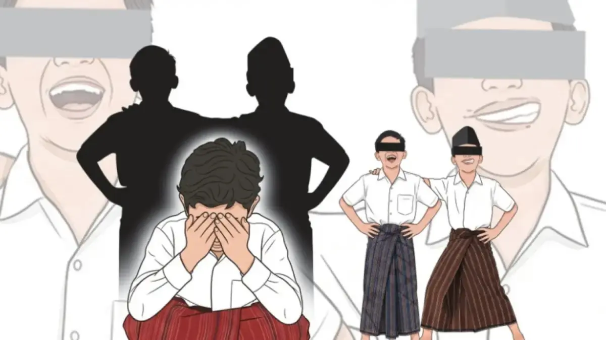 Ilustrasi santri yang disodomi senior. (ilustrasi: Afrizal Syaiful M/JPRK)