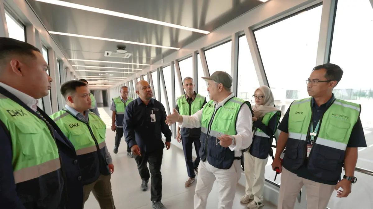 Saudia Airline saat visitasi ke Bandara Internasional Dhoho Kediri. (Foto Wahyu Adji)