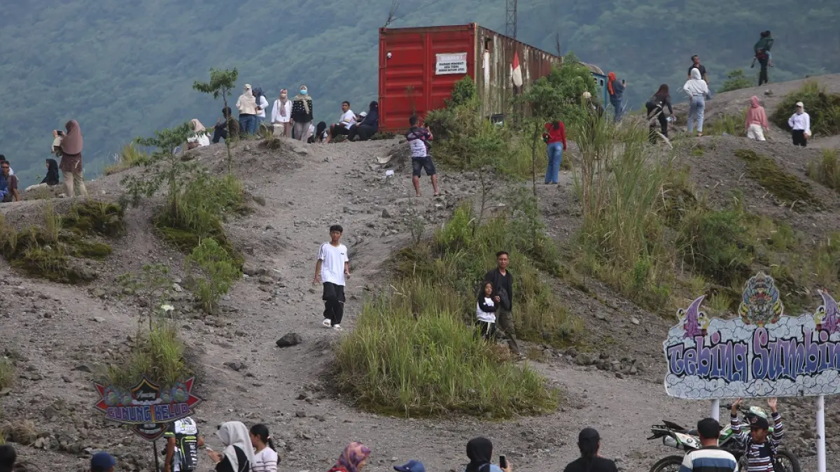 Suasana Kelud. (Foto Wahyu Adji)
