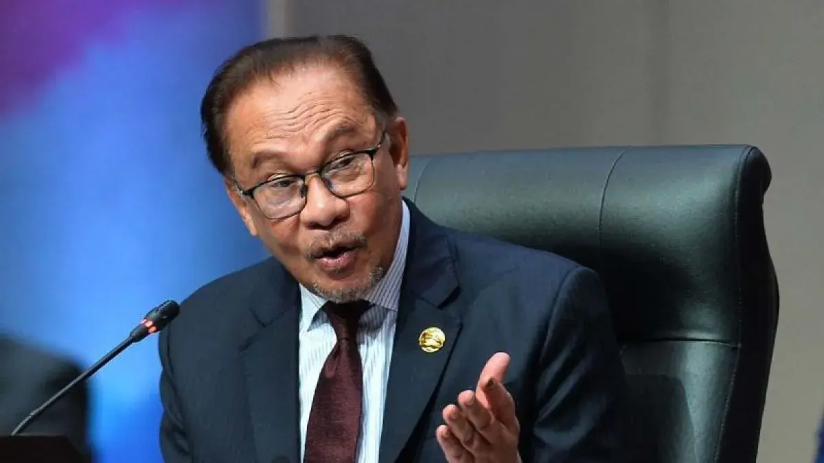 Perdana Menteri Malaysia Dato Seri Anwar Ibrahim. (ANTARA FOTO/Rommy Pujianto/foc/aa)