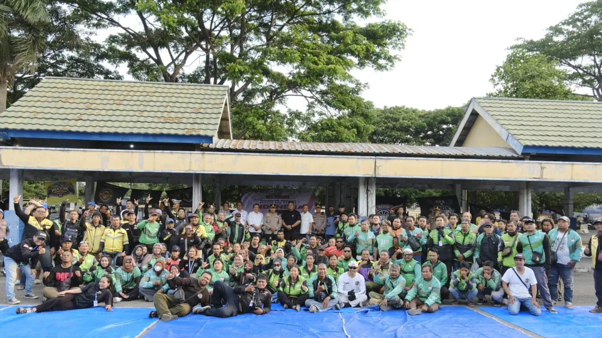 Momen kebersamaan Polres Kediri dengan GARDA. (Foto Polres Kediri)