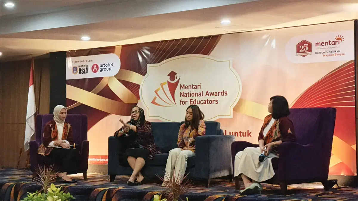 Talkshow Mentari National Awards for Educators (MNAE) 2026 di Jakarta, Rabu (26/8)/(Dimas Choirul/Jawapos.com).