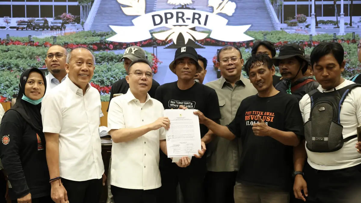 Wakil Ketua DPR RI Sufmi Dasco Ahmad, saat menerima audiensi AMPB di Gedung Nusantara, Kompleks Parlemen, Senayan, Jakarta, Kamis (27/8/2026). (Dok. DPR RI/Jaka/Karisma)