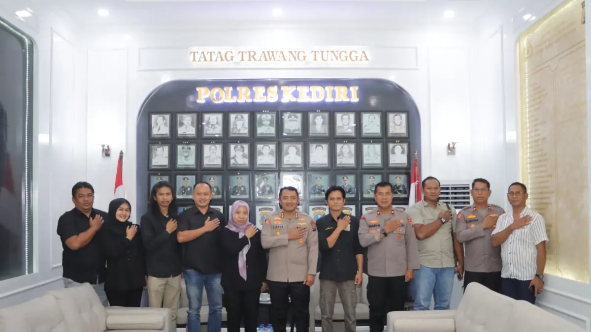 Jaga Kamtibmas, Polres Kediri Gandeng Perguruan Pencak Silat.