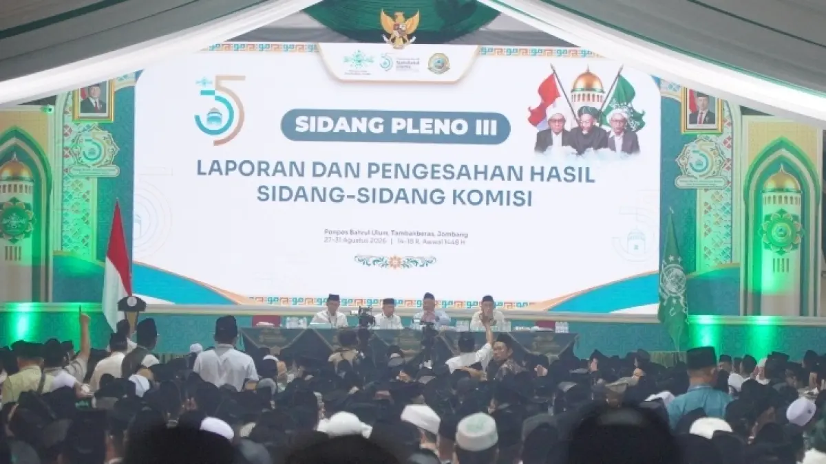Suasana sidang pleno III Muktamar NU. (ASAD MS)