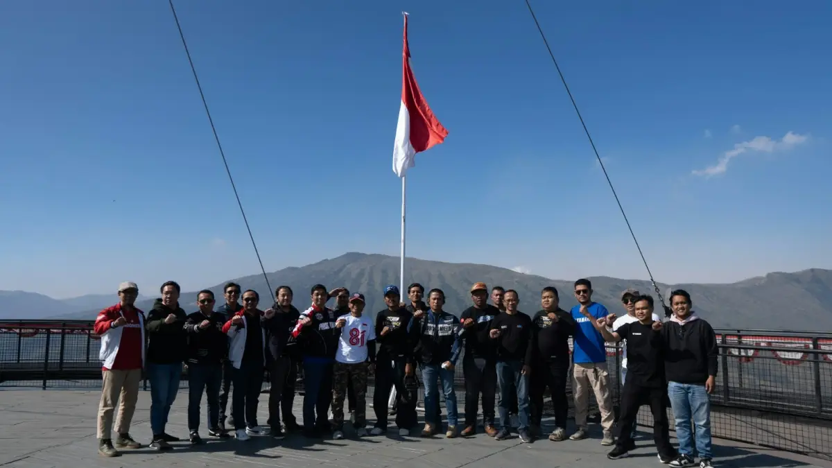 Yamaha dan YRFI Jatim Gelar Touring Kemerdekaan Blitar–Bromo