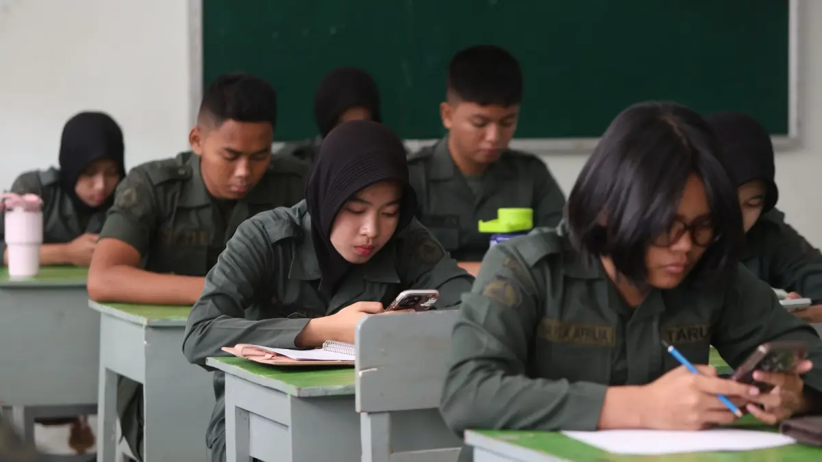 Peserta KKA 2026 dari SMAN 5 Taruna Brawijaya Jawa Timur mengikuti babak penyisihan (3/9). (Foto: Wahyu Adji)